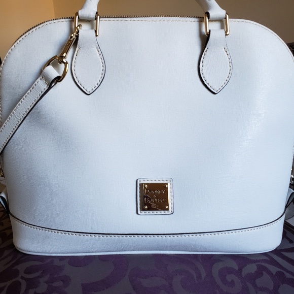 Dooney & Bourke Handbags - Dooney and Bourke white zip zip satchel